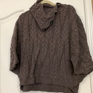 Anthropologie Moth Roma Cable Poncho - medium